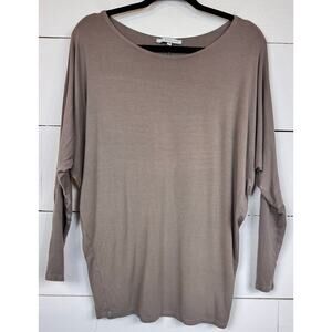 Emma's Closet Brown Long Sleeve Blouse Women's Size Medium